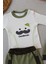 Miraylife 3-6 6-9 9-12 Ay Gentleman Erkek Nakışlı Şapkalı Uzun Kollu Sweat 3lü Erkek Bebek Takımı 2