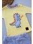 Miraylife 3-6 6-9 9-12 Ay Minik Dino Nakışlı Şapkalı Uzun Kollu Sweat 3lü Kız-Erkek Bebek Takımı 2