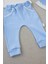 Miraylife 3-6 6-9 9-12 Ay Full Star Nakışlı Şapkalı Uzun Kollu Sweat 3lü Erkek Bebek Takımı 3