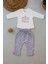 Miraylife 3-6 6-9 9-12 Ay Full Star Nakışlı Şapkalı Uzun Kollu Sweat 3lü Erkek Bebek Takımı 1