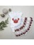 Miraylife 1-2-3 Yaş Payetli Mickey Nakışlı Kısa Kollu Brode Etekli 2li Kız Bebek Takımı 1