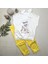 Miraylife 3-4-5 Yaş Kapşonlu Sevimli Kız Baskılı Kısa Kolu 2li Kız Erkek Çocuk Takımı 1