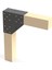 Pergule Pergola Kamelya Çardak Ahşap Prefabrik Ev Köşe Bağlantı 10X10CM Kalas Için 1