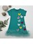 Miraylife 1-2-3 Yaş Renkli Kelebekler Nakışlı Eteği Fırfırlı Jile Çocuk Elbisesi 1