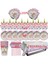 6 Adet Patlamış Mısır Kutusu Huhule Pembe Unicorn Masa Örtüsü Unicorn Doğum Günü Partisi Dekorasyon Tek Kullanımlık Sofra Seti Çocuklar Unicornio Tema Parti Deco (Yurt Dışından) 5