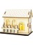 Mini Noel Evi Işıklı Mini Noel Evi Minyatür Dollhouse Noel Köyü Sahnesi Noel Hediyesi Fikri (Yurt Dışından) 1