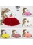 Miraylife 1-2-3 Yaş Payetli Kiraz Nakışlı Kiraz Etekli Kız Bebek Tütü Elbisesi 3