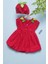 Miraylife 3-6-9 Ay Çilek Bebekler Penye Kumaş Kısa Kol Bebek Elbisesi 3
