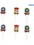 Cupcake Bayrağı Thomas & Friends Çocuklar Doğum Günü Partisi Balon Kağıt Bardaklar Tabaklar Masa Örtüsü Bebek Duş Süslemeleri Tek Kullanımlık Sofra Malzemeleri (Yurt Dışından) 1