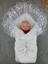 Yenidoğan Kumru Soft Cotton Taç Nakışlı Trilüks Kundak Bebek Battaniyesi 2