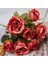 Vintage Rose-2 Vintage 8 Kafaları Yapay Çiçekler Ipek Şakayık Yeşil Gül Süslemeleri Için Sahte Çiçek Düğün Masası Odası Parti Dıy Buket Dekor (Yurt Dışından) 1