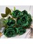 Vintage Rose-2 Vintage 8 Kafaları Yapay Çiçekler Ipek Şakayık Yeşil Gül Süslemeleri Için Sahte Çiçek Düğün Masası Odası Parti Dıy Buket Dekor (Yurt Dışından) 2
