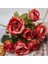 Vintage Rose-2 Vintage 8 Kafaları Yapay Çiçekler Ipek Şakayık Yeşil Gül Süslemeleri Için Sahte Çiçek Düğün Masası Odası Parti Dıy Buket Dekor (Yurt Dışından) 4