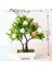 16 Örgü Şeftali Yapay Meyve Bonsai Yeşil Bitkiler Simülasyon Bitkiler Dekorasyon Bonsai Oturma Odası Dekorasyon Seramik Karo (Yurt Dışından) 1