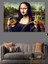 Mona Lisa Selfie Çekiyor Dekoratif Kanvas - Mdf Ahşap Tablo 1