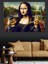 Mona Lisa Selfie Çekiyor Dekoratif Kanvas - Mdf Ahşap Tablo 4