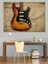 Retro Elektro Gitar Dekoratif Kanvas - Mdf Ahşap Tablo 2