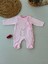 Miraylife 3-6 6-9 9-12 Ay Romantik Fil Nakışlı Pembe Süslü Kız Bebek Tulumu 1