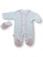Miraylife 3-6 6-9 Ay Dantelli Boydan Çıtçıtlı Bandanalı Patikli Uzun Kollu Kız Bebek Tulumu 1