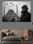 Camii ve Uçak Silueti Dekoratif Kanvas - Mdf Ahşap Tablo 3