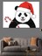 Noel Panda'sı Dekoratif Kanvas - Mdf Ahşap Tablo 2