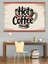 Hot Coffee Retro Yazı Dekoratif Kanvas - Mdf Ahşap Tablo 2
