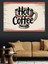 Hot Coffee Retro Yazı Dekoratif Kanvas - Mdf Ahşap Tablo 4