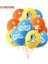 BALONLAR-13PCS-5 Sıcak Karikatür Mavi Blueyes Tema Doğum Günü Partisi Süslemeleri Çocuklar Tek Kullanımlık Sofra Seti Bebek Duş Mavi Parti Dekor Malzemeleri (Yurt Dışından) 5