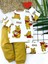 Miraylife 9-12-18-24 Ay Pooh Baskılı Yaka Çıtçıtlı Uzun Kollu Sweatli 2li Kız Erkek Bebek Takımı 1
