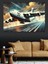 Jet Uçağı Kalkışı Dekoratif Kanvas - Mdf Ahşap Tablo 3