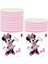 12TOPPER-12WRAPPER Minnie Mouse Bebek Banyo Doğum Günü Partisi Malzemeleri Minnie Dekorasyon Tek Kullanımlık Sofra Seti Fincan Çocuk Kız Bebek Parti Dekorasyon (Yurt Dışından) 3