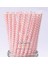 Pembe Chevron 25 Adet Renkli Kağıt Payet Parti Kaynağı Renkli Karışık Kağıt Saman Çocuklar Doğum Günü Partisi Düğün Süslemeleri Kağıt Pipet (Yurt Dışından) 1