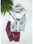Miraylife 3-4-5-6 Yaş Kapşonlu Fermuarlı Çiçekli Şişme Yelek Sweat Pantolonlu 3lü Kız Erkek Çocuk Takımı 1