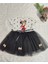 Miraylife 2-3-4 Yaş Puantiyeli Mickey Baskılı Kurdela Kuşaklı Astarlı Kız Bebek Tütü Elbisesi 3