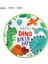 STRAWS-10PCS Karikatür Dinozor Doğum Günü Partisi Çocuklar Orman Dinozor Şekeri Çıkartmalar Balon Erkek Doğum Günü Parti Bardağı Plaka Bebek Duş Malzemeleri (Yurt Dışından) 3