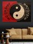 Yin Yang Dengesi Dekoratif Kanvas - Mdf Ahşap Tablo 4