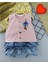 Miraylife 6-9-12-18 Ay Gül Rozet Detaylı Kot Kilotlu Etek Kız Bebek Elbisesi 1