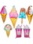 F Yaz Çocuk Dondurma Partisi Dekoratif Ürünler Dondurma Tatlı Kartuş Popsicle Sundae Alien Alüminyum Balon (Yurt Dışından) 2