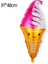 F Yaz Çocuk Dondurma Partisi Dekoratif Ürünler Dondurma Tatlı Kartuş Popsicle Sundae Alien Alüminyum Balon (Yurt Dışından) 3