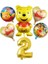 6 Adet Numarası 2 Disney Winnie The Pooh Yemek Takımı Parti Malzemeleri Masa Örtüsü Fincan Plaka Pooh Balon Çocuk Doğum Günü Cadılar Bayramı Süslemeleri (Yurt Dışından) 1