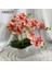Mor 2 Şube Orkide Yaprak Yapay Çiçek Phalaenopsis Sahte Saksı Bitki Düğün Çiçek Aranjmanı Sahne Ev Iç Dekor (Yurt Dışından) 2