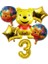 Balon-6 Adet Winnie The Pooh Karikatür Tema Parti Malzemeleri Tek Kullanımlık Sofra Kağıt Saman Tabaklar Oyuncaklar Doğum Günü Şekeri Bebek Duş Süslemeleri (Yurt Dışından) 1