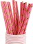 STRAW-25PCS Pembe Altın Nokta Parti Malzemeleri Tek Kullanımlık Parti Yemek Takımı Altın Nokta Kağıt Tabaklar Peçeteler Bardaklar Doğum Günü Partisi Dekorasyon Için (Yurt Dışından) 1