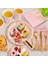 STRAW-25PCS Pembe Altın Nokta Parti Malzemeleri Tek Kullanımlık Parti Yemek Takımı Altın Nokta Kağıt Tabaklar Peçeteler Bardaklar Doğum Günü Partisi Dekorasyon Için (Yurt Dışından) 5