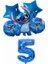 Number-5 Disney Lilo ve Stitch Doğum Günü Süslemeleri Kağıt Sofra Bardak Tabaklar Banner Masa Örtüsü Balon Çocuk Çocuk Yetişkin Parti Malzemeleri (Yurt Dışından) 1