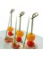 Kırmızı 1 Kravat 100 Adet 12 cm Tek Kullanımlık Bambu Meyve Seçtikleri Düğüm Şiş Kokteyl Dekorasyon Kürdan Salata Sandviç Büfe Tatlılar Dekorasyon (Yurt Dışından) 2