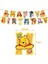 Balon-12 Adet Winnie The Pooh Karikatür Tema Parti Malzemeleri Tek Kullanımlık Sofra Kağıt Saman Tabaklar Oyuncaklar Doğum Günü Şekeri Bebek Duş Süslemeleri (Yurt Dışından) 3