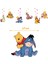 Balon-12 Adet Winnie The Pooh Karikatür Tema Parti Malzemeleri Tek Kullanımlık Sofra Kağıt Saman Tabaklar Oyuncaklar Doğum Günü Şekeri Bebek Duş Süslemeleri (Yurt Dışından) 5