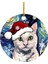Stil 5 1 Adet Noel Sevimli Köpek Kedi Şapka Kolye Noel Dekorasyon Kolye Karikatür Noel Ağacı Kolye Ev Araba Sırt Çantası Süsleme (Yurt Dışından) 5