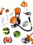 GRM99888RPMX Benzinli 2 Zamanlı Sırt Tip Motorlu Tırpan 3 Hp 1